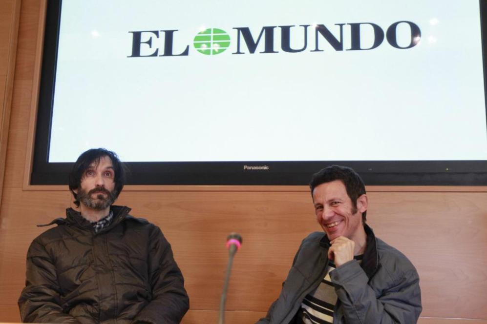 Ricardo y Javier en la sede de El MUNDO