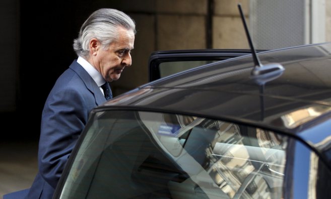 Miguel Blesa, ex presidente de Caja Madrid, a la salida del juzgado.