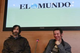 Ricardo y Javier en la sede de EL MUNDO.