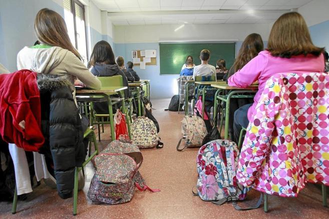 Imagen de una clase en un instituto de Valladolid.