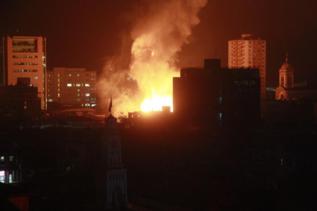 Fuego en el centro de Iquique