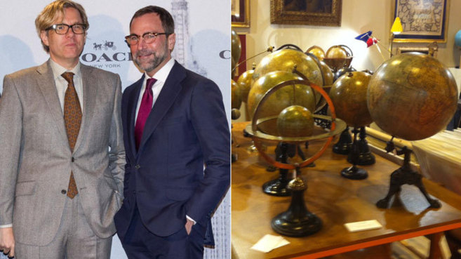 James Costos (dcha.), embajador de EEUU en Madrid, y su pareja, el...