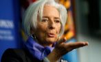 La directora gerente del FMI, Chirstine Lagarde, ayer.