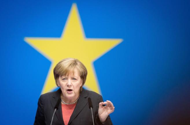Angela Merkel, en el Congreso de la CDU.