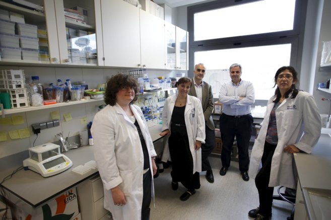 El equipo de Plant Response Biotech en su laboratorio de Madrid.
