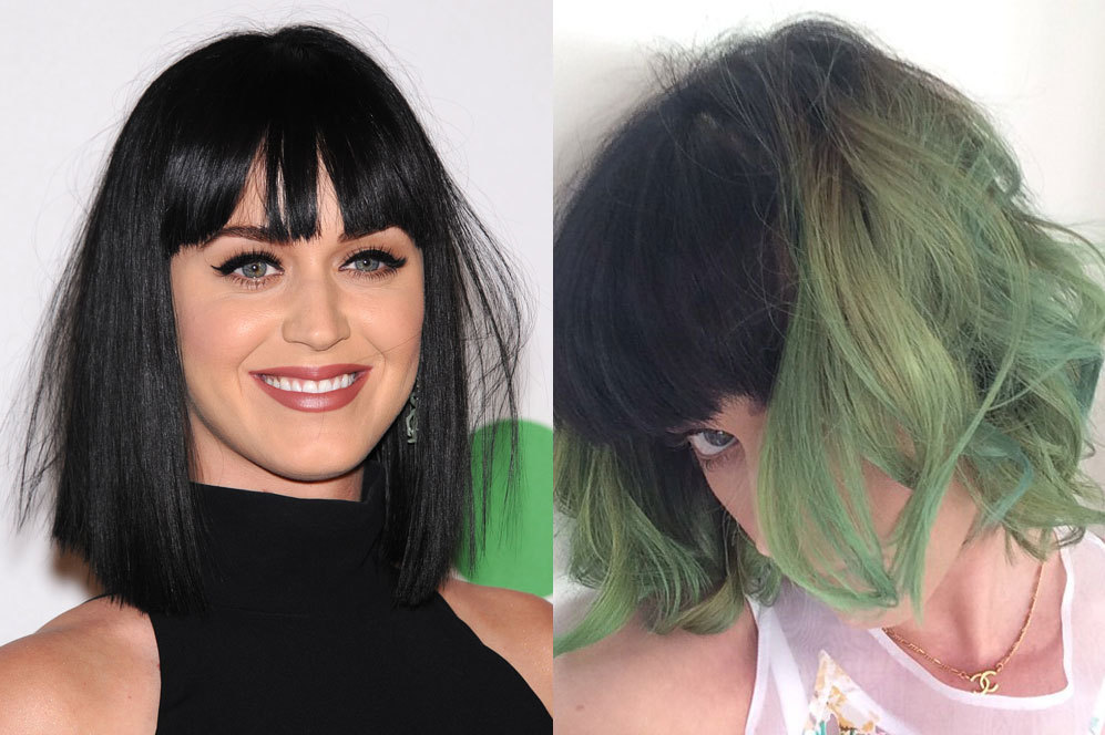 Verde que te quiero verde. Los cambios de look de Katy Perry ya no...