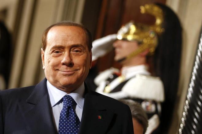 El ex cavaliere Silvio Berlusconi, en el Palacio del Quirinale en...