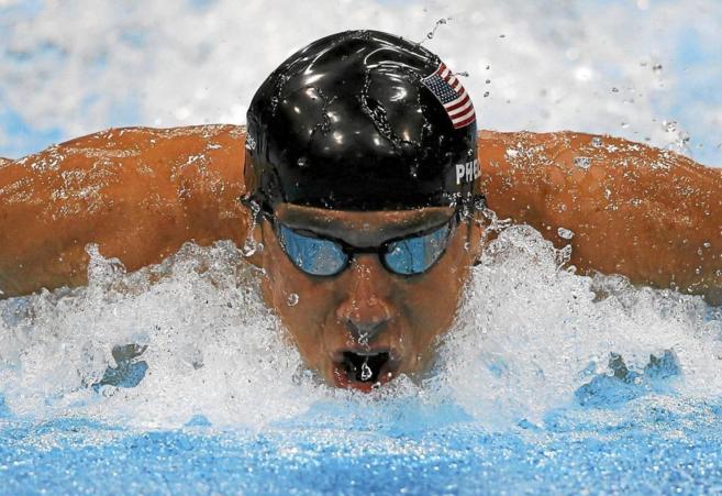 Michael Phelps durante los Juegos Olmpicos de Londres.