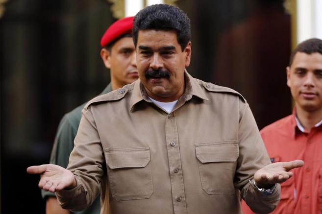 El presidente de Venezuela, Nicols Maduro, en el Palacio de...
