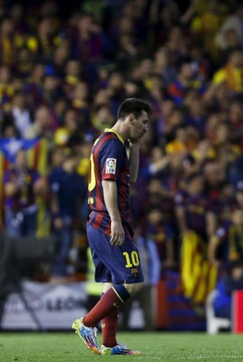Leo Messi, durante la final de la Copa del Rey.