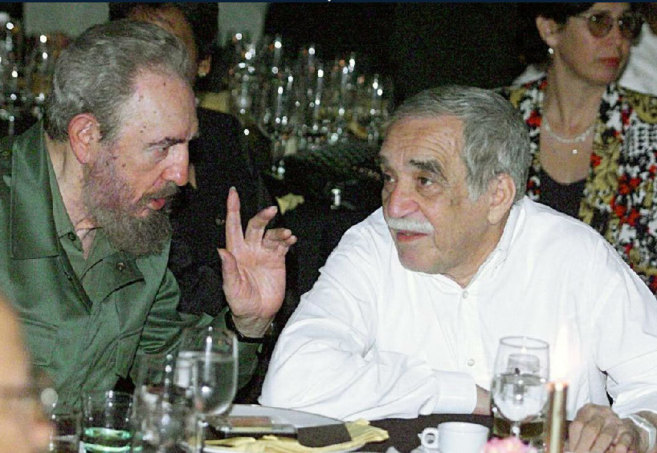 Castro y el escritor, en la clausura del II  Festival del Habano...