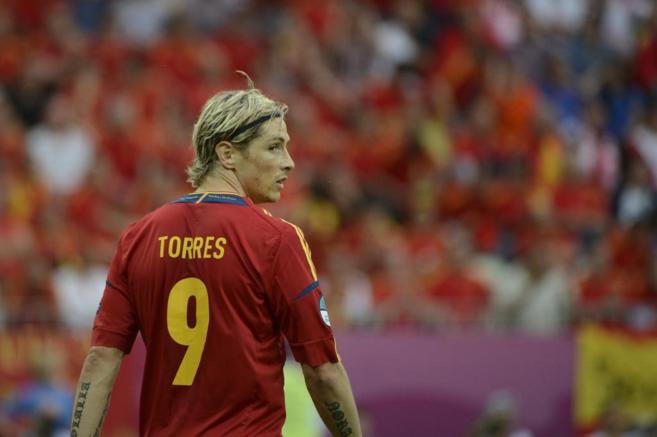 Fernando Torres, durante un partido con España de la Eurocopa de...