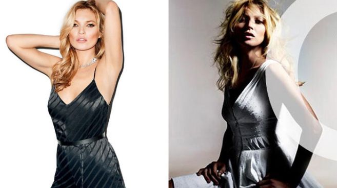 Algunos de los modelos diseados por Kate Moss y que pueden verse en...