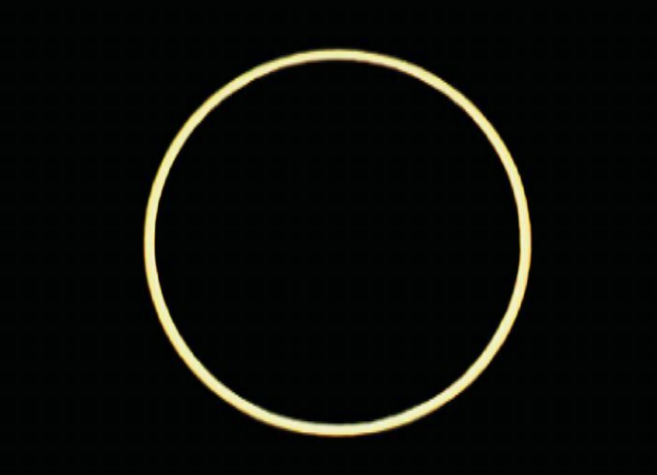 Un eclipse solar anular.