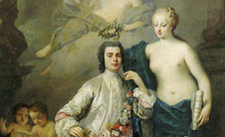 'Farinelli coronado por la musa Euterpe' (1734), de...