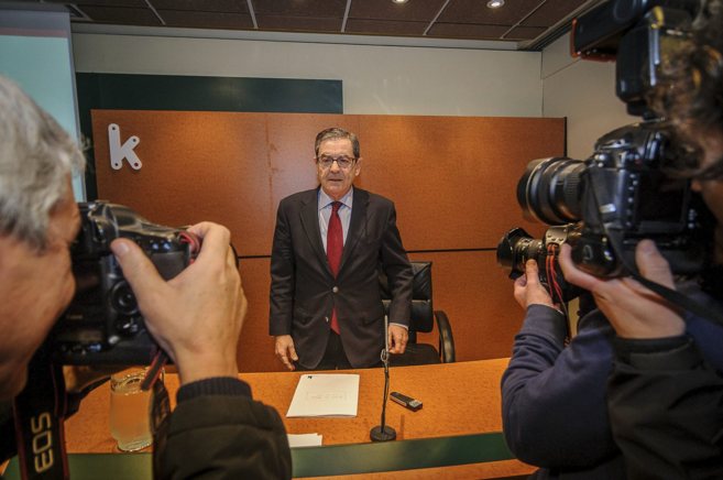 El presidente de Kutxabank, Mario Fernndez, en la presentacin de...
