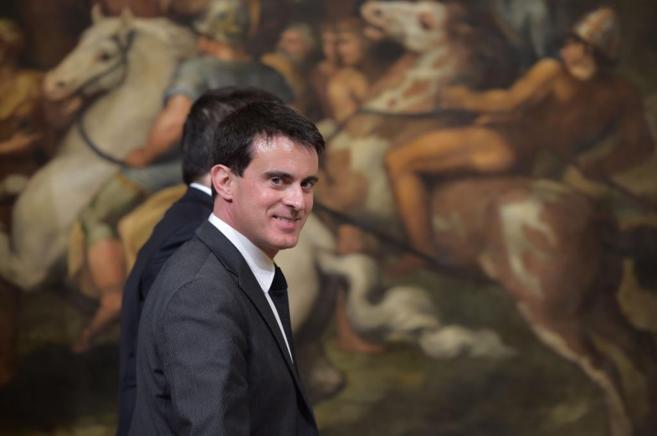 El primer ministro francs, Manuel Valls, durante una visita oficial...