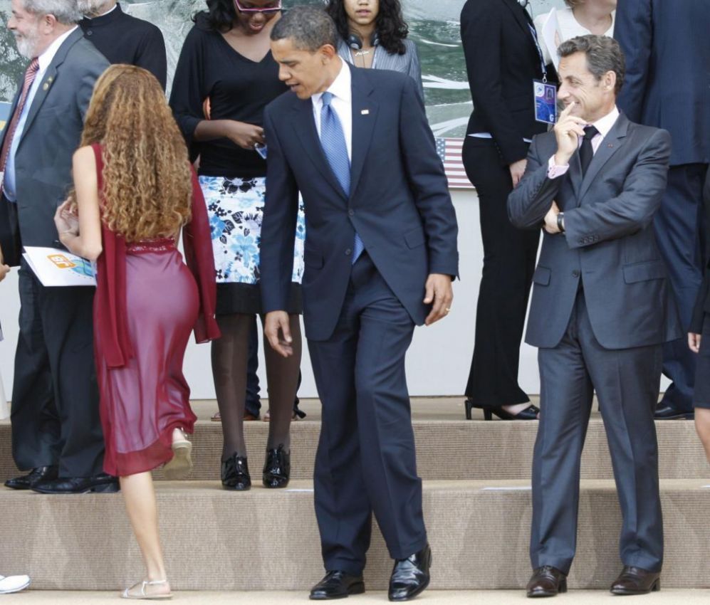 Obama y Sarkozy: El presidente de EE.UU., Barack Obama, y el ex...