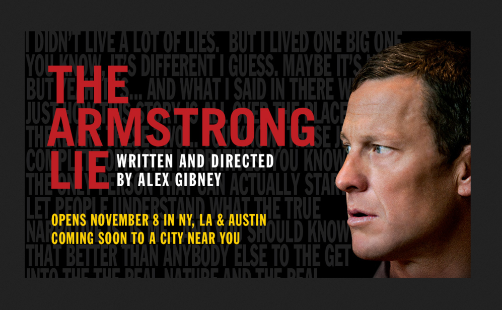 Cartel promocial de 'The Armstrong lie'