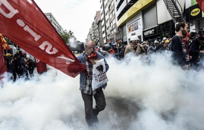 Protestas en la plaza Taksim.