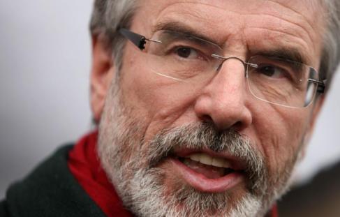 Gerry Adams, el lder de Sinn Fin.