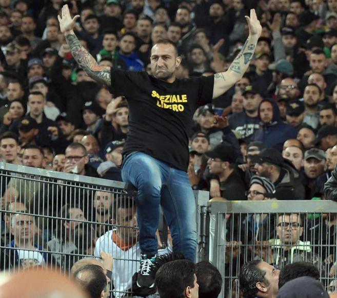 Gennaro de Tommaso, durante la final de la Copa italiana.