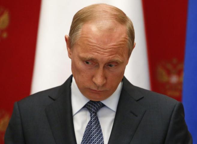 El presidente ruso, Vladimir Putin, en una rueda de prensa en el...