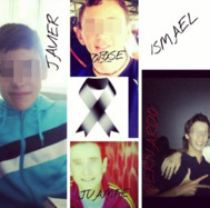 Imagen de Instagram de cuatro de los cinco nios fallecidos.