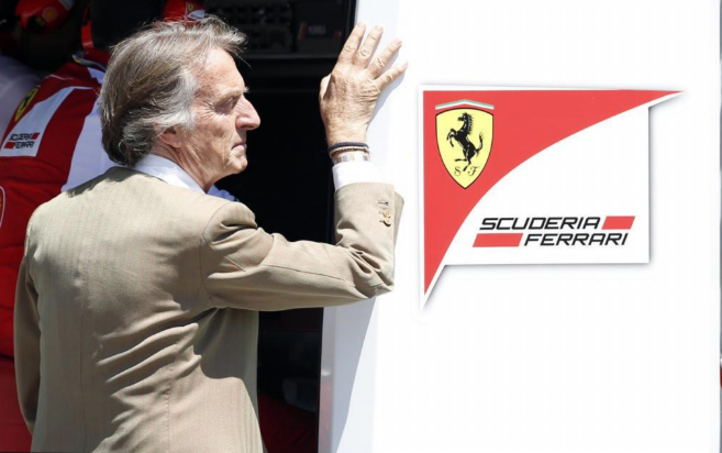El presidente de Ferrari sigue la sesión de entrenamientos libres...