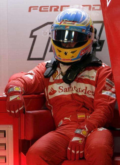 Fernando Alonso, durante la sesin de clasificacin.