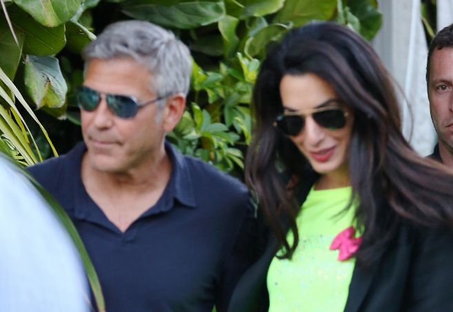 George Clooney y Amal Alamuddi.