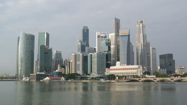El 'skyline' de Singapur.