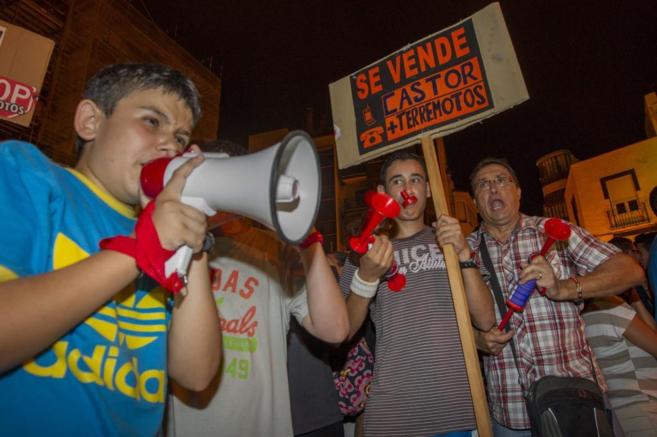 Una de las protestas en Vinars tras producirse los movimientos...