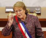 Bachelet, durante su comparecencia en el Congreso.