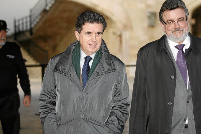 Jaume Matas a su salida del juicio con jurado popular por cohecho el...