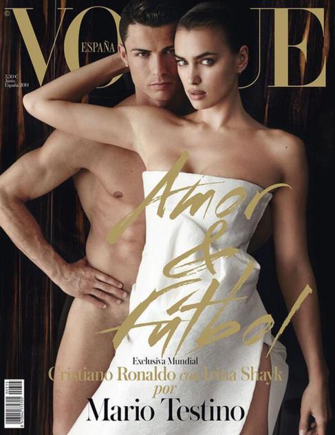 Cristiano e Irina, en la portada de Mario Testino para <a...