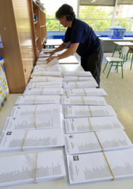 Preparación de los colegios electorales.