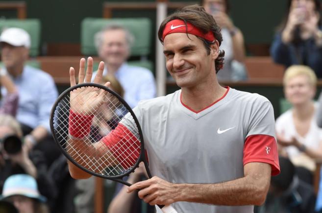 Roger Federer, tras su victoria en el estreno parisino.
