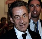 French former President Nicolas Sarkozy leaves the Habima National...