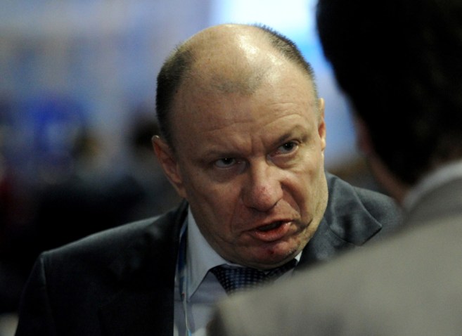 Vladimir Potanin, la semana pasada en el Foro Econmico Internacional...