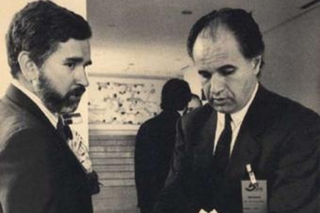 Rafael Blasco, junto al ex presidente socialista Joan Lerma.