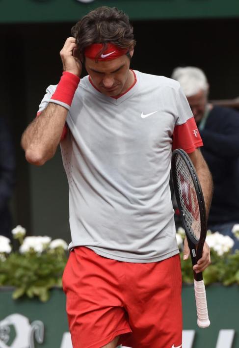 Federer, tras su derrota ante Gulbis.
