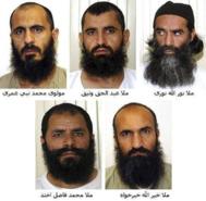 Los cinco prisioneros talibn liberados