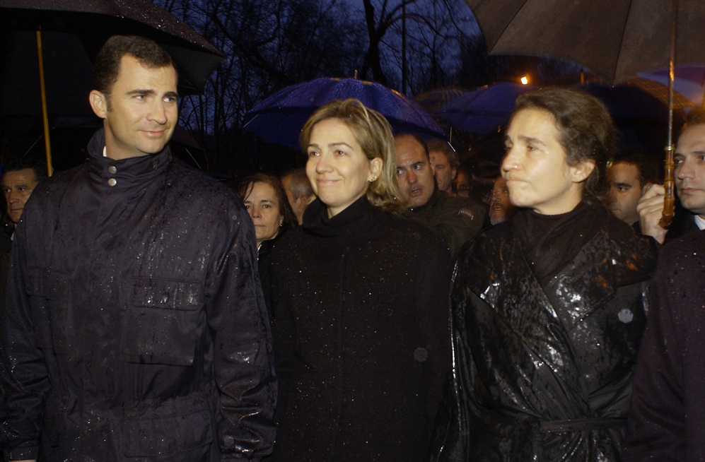 12/03/2004. Los tres hijos de Juan Carlos I y Sofa en la gran...