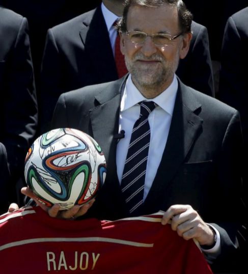 Rajoy, en un acto con motivo del Mundial de ftbol.