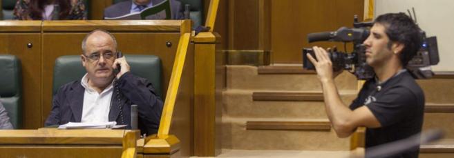 El portavoz del PNV, Joseba Egibar, en una imagen en el Parlamento.