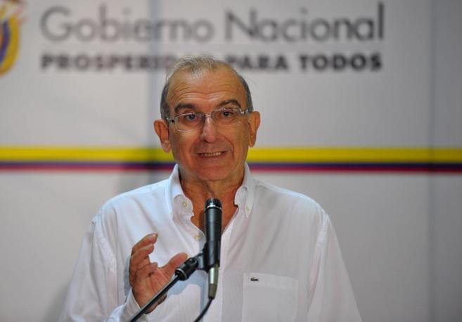 Humberto de la Calle, jefe negociador del Gobierno de Colombia en el...