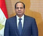 Al Sisi, durante su toma de posesin.
