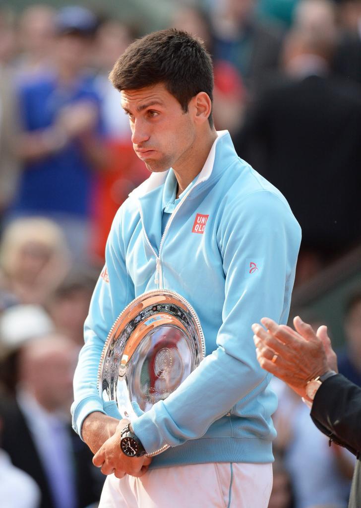 Djokovic, durante la entrega de trofeos.