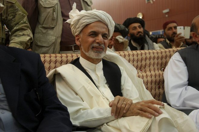 Ashraf Ghani, candidato a las elecciones presidenciales en...